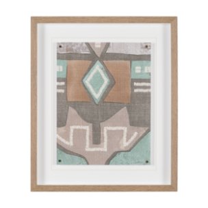 Fabric Fantasia - Maumbo by Maja Gunnarsdottir Textured Framed Artwork Matted under Glass