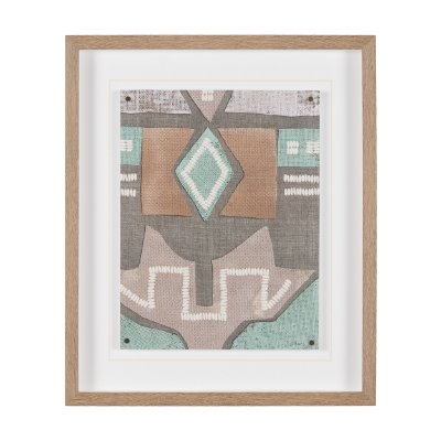 16344 - Fabric Fantasia - Maumbo by Maja Gunnarsdottir Textured Framed Artwork Matted under Glass