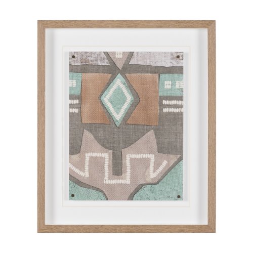 16344 - Fabric Fantasia - Maumbo by Maja Gunnarsdottir Textured Framed Artwork Matted under Glass