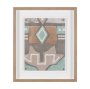 16344 - Fabric Fantasia - Maumbo by Maja Gunnarsdottir Textured Framed Artwork Matted under Glass