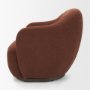 71501-AB - Hudson Burgundy Fabric Upholstered Swivel Chair