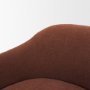 71501-AB - Hudson Burgundy Fabric Upholstered Swivel Chair
