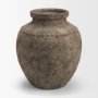 71515 - Mattone 24.4H Rustic Weathered Terracotta Floor Vase