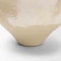 71520 - Velo Cream w/White Hand-Painted Terracotta Decorative Vase