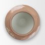 71522 - Velo Brown w/White Hand-Painted Terracotta Decorative Vase