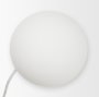 71527 - Caldo Brown Marble Base w/ Frosted Glass Globe Table Lamp