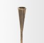 71530 - Naja Antique Brass Metal Double Taper Candle Holder