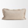 71540 - Kambal 14x26 Light Beige Cotton Decorative Pillow Cover