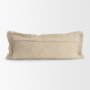 71542 - Kambal 14x36 Light Beige Cotton Decorative Pillow Cover