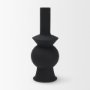 71576 - Veda Small Black Metal Geometric Vase