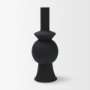 71577 - Veda Large Black Metal Geometric Vase