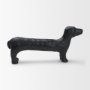 71585 - Dash Long Black Metal Dachshund Dog Object
