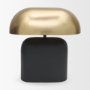 71587 - Liorre Textured Black Metal Base w/ Gold Metal Shade 1-Light Table Lamp
