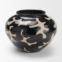 71611 - Bosma Black and Cream Ceramic Urn