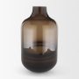 71617 - Aurel Tall Brown Glass Vase