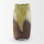 71622 - Tulano Tall Green and Brown Glass Vase
