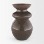 71624 - Bruna Sculptural Brown Glass Vase