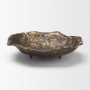 71648 - Verdant Small Antiqued Brass Metal Decorative Centerpiece Bowl