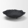 71650 - Verdant Small Matte Black Metal Decorative Centerpiece Bowl