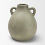 71662 - Cantara Medium Sage Green Ceramic Milk Jug w/ Handles