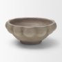 71675 - Konya Small Earthen Gray-Brown Dotted Paper Mache Centerpiece Bowl