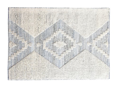 68363 - Bewick I 96 x 120 White/Gray Pattern Woven Rug 