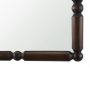 71573 - Lenora Heritage Spool Frame Wall Mirror | Dark Brown Wood