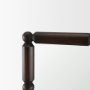 71573 - Lenora Heritage Spool Frame Wall Mirror | Dark Brown Wood