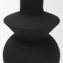 71576 - Veda Small Black Metal Geometric Vase