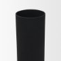 71576 - Veda Small Black Metal Geometric Vase