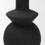 71577 - Veda Large Black Metal Geometric Vase
