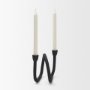 71578 - Serpens Black Metal Large Candleholder