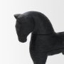 71580 - Equus Black Wooden Horse Decorative Object