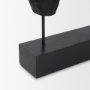 71580 - Equus Black Wooden Horse Decorative Object