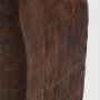 71581 - Farasi Medium Brown Wood Carved Horse Object (Set of 2)