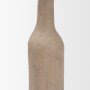 71582 - Runa Small Taupe Ceramic Rustic Decorative Bottle