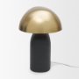 71587 - Liorre Textured Black Metal Base w/ Gold Metal Shade 1-Light Table Lamp
