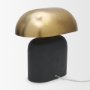 71587 - Liorre Textured Black Metal Base w/ Gold Metal Shade 1-Light Table Lamp
