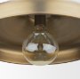 71589 - Keller Wide Antiqued Brass Metal 1-Light Pendant