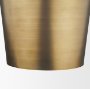 71590 - Keller Tall Antiqued Brass Metal 1-Light Pendant