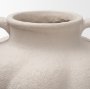 71594 - Syros Twisted Tall Cream Ceramic Urn Vase