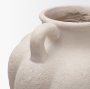 71594 - Syros Twisted Tall Cream Ceramic Urn Vase