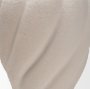 71594 - Syros Twisted Tall Cream Ceramic Urn Vase