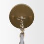 71590 - Keller Tall Antiqued Brass Metal 1-Light Pendant