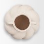 71595 - Syros Twisted Small Cream Ceramic Urn Vase