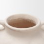71595 - Syros Twisted Small Cream Ceramic Urn Vase