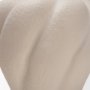 71595 - Syros Twisted Small Cream Ceramic Urn Vase