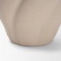 71595 - Syros Twisted Small Cream Ceramic Urn Vase