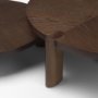 71603 - Stow Dark Brown Walnut Wood Risers (Set of 2)