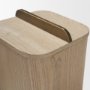 71604 - Benton White-Washed Wood w/ Brass Handle Decorative Box Set